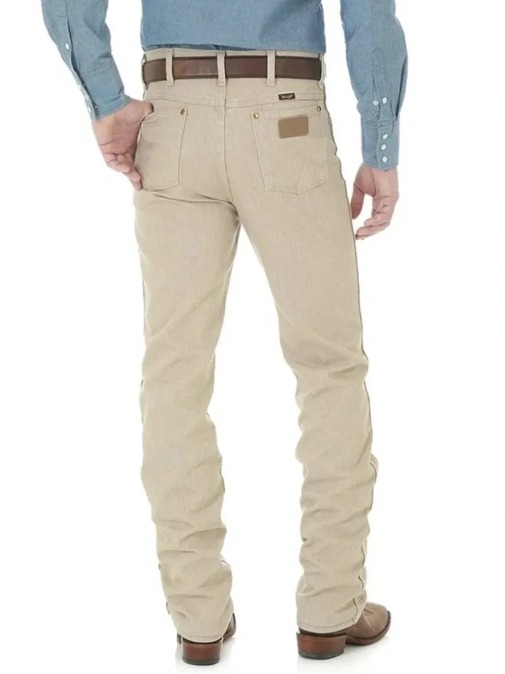 Wrangler western tan jeans 936 slim fit men's size 32x36